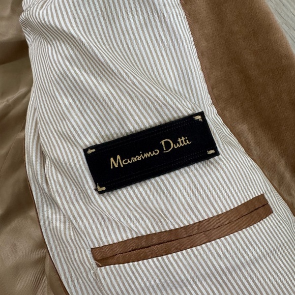 Mossimo Dutti Velvet Blazer Camel Tan Size 8 - Picture 9 of 11
